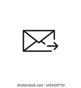 Outline mail Envelope icon, Outline mail Envelope vector, Outline mail Envelope illustration, Outline mail Envelope eps10