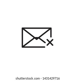 Outline mail Envelope icon, Outline mail Envelope vector, Outline mail Envelope illustration, Outline mail Envelope eps10