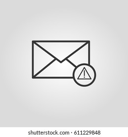 Outline  mail error  web icon ilustration vector symbol