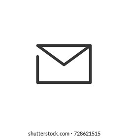 Outline mail icon. illustration vector symbol.