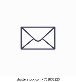 Outline mail icon illustration vector symbol