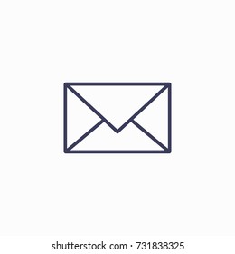Outline mail icon illustration vector symbol