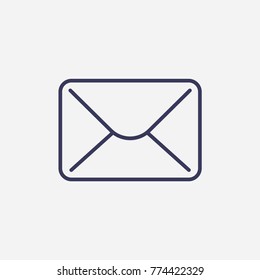 Outline mail icon illustration vector symbol