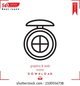 Outline make-up Icon. make-up icon vector isolated on white background. Graphic design, material-design, Best sellers 2022 icons, mobile application, UI UX design, EPS 10 format vector
