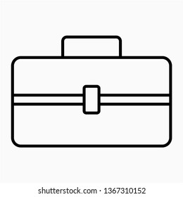 Outline makeup kit vector icon