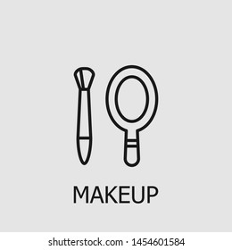Outline makeup vector icon. Makeup illustration for web, mobile apps, design. Makeup vector symbol.