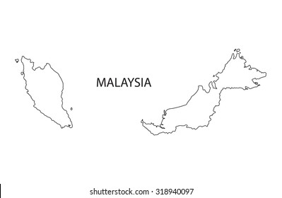 Malaysia Outline Images Stock Photos Vectors Shutterstock