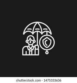 Outline man vector icon. Man illustration for web, mobile apps, design. Man vector symbol.