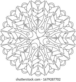 the outline of the mandala