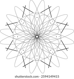 Outline Mandala for Coloring Book Page. Oriental Mandala vector. Mandala Coloring book line art vector illustration. Vector abstract mandala
