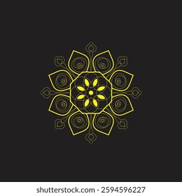 Outline Mandala for Coloring Book Page. Oriental Mandala vector. Mandala Coloring book line art vector illustration. Vector abstract mandala pattern.
