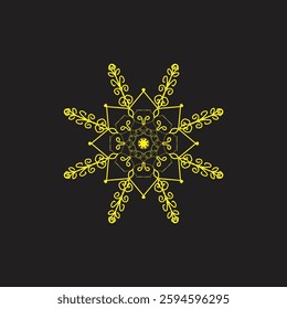 Outline Mandala for Coloring Book Page. Oriental Mandala vector. Mandala Coloring book line art vector illustration. Vector abstract mandala pattern.

