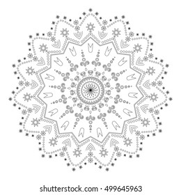 Outline Mandala for coloring book_7