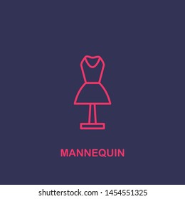 Outline mannequin icon.mannequin vector illustration. Symbol for web and mobile