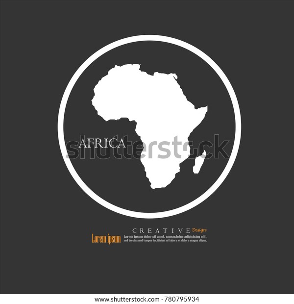Outline Map Africa Vector Illustration 库存矢量图（免版税）780795934 Shutterstock 5055