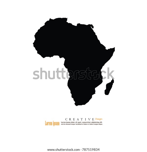 Outline Map Africa Vector Illustration Vetor Stock Livre De Direitos 787519834 Shutterstock 0980