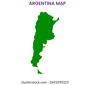 Mapa do contorno da Argentina. Mapa detalhado da Argentina. América do Sul.