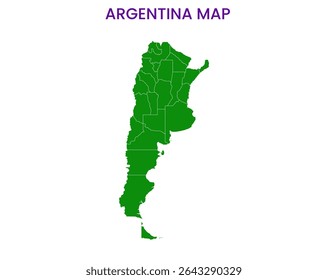 Mapa do contorno da Argentina. Mapa detalhado da Argentina. América do Sul.