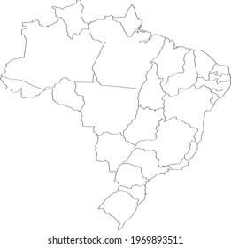 outline map of brazil without background