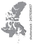 Outline of the map of Canada, Nunavut
