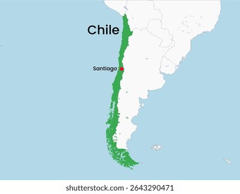 Mapa do Chile. Mapa detalhado do Chile. América do Sul
