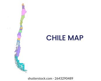 Mapa do Chile. Mapa detalhado do Chile. América do Sul