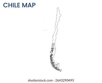 Mapa do Chile. Mapa detalhado do Chile. América do Sul