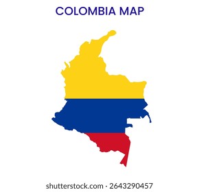 Mapa da Colômbia. Mapa detalhado da Colômbia. América do Sul.