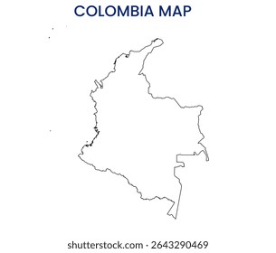 Mapa da Colômbia. Mapa detalhado da Colômbia. América do Sul.