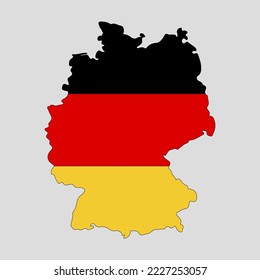Mapa de esquema del país de Alemania. Ilustración del vector