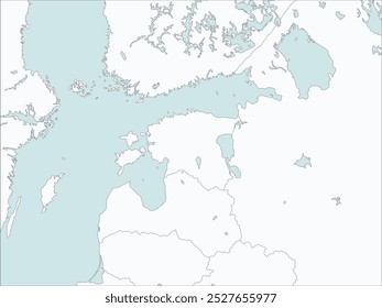 Esquema del mapa de Estonia y Letonia