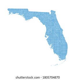 Outline map of Florida state