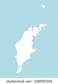 Outline Map Of Gotland Island