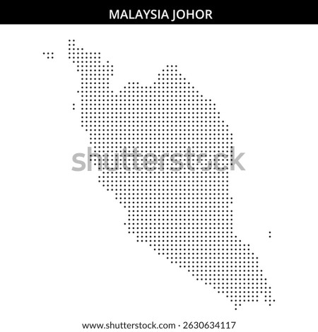Outline map highlighting Johor, Malaysia
