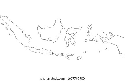 Indonesia Outline Stock Vectors, Images & Vector Art | Shutterstock