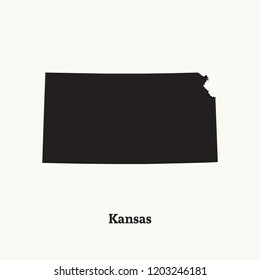 Kansas Outline Images, Stock Photos & Vectors | Shutterstock