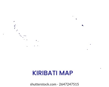 Mapa de Kiribati. Mapa detalhado de Kiribati. Oceânia
