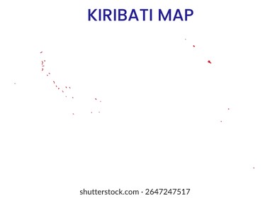 Mapa de Kiribati. Mapa detalhado de Kiribati. Oceânia