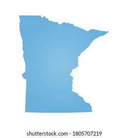 Outline map of Minessota state