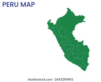 Mapa do Peru. Mapa detalhado do Peru. América do Sul.