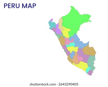 Mapa do Peru. Mapa detalhado do Peru. América do Sul.