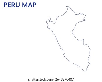 Mapa do Peru. Mapa detalhado do Peru. América do Sul.