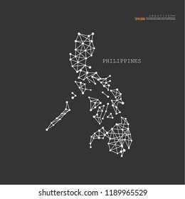 Outline Map Of Philippines. Vector Illustration.