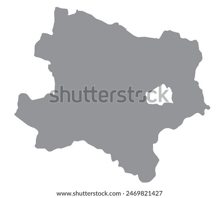 Outline of the map of the region of Austria - Niederösterreich, Lower Austria