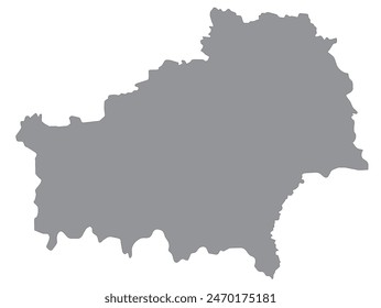 Outline of the map of the region of Belarus - Gomel region