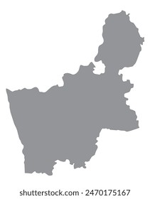 Outline of the map of the region of Belarus - Grodno region