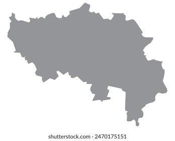 Outline of the map of the region of Belgium - Luik, Liege