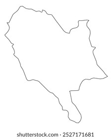 Outline of the map of the regions of Albania, Gjirokaster