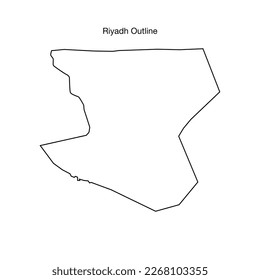 Outline map of Saudi Arabia cities
