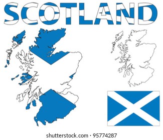 Scotland Outline Images, Stock Photos & Vectors | Shutterstock